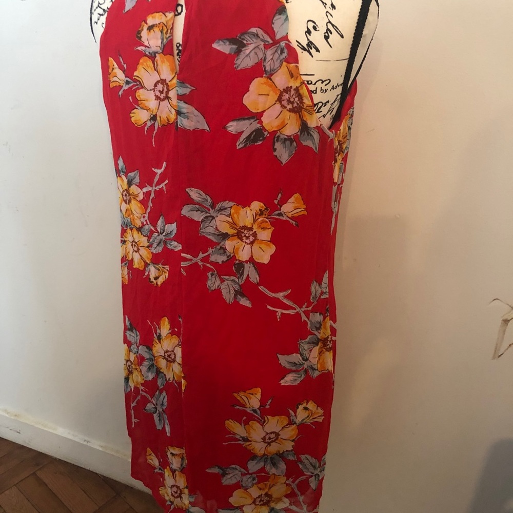 BCX Tropical Flower 🌸 Vacation Dress Sz M/L - Picture 4 of 10